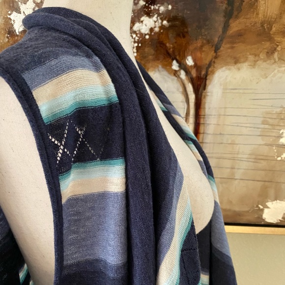 Eddie Bauer Cascade vest open front sweater vest size M 100% cotton BNWT - Picture 9 of 15